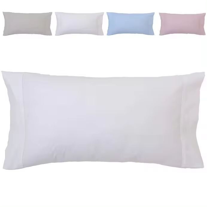 DHESTIA HOME Funda de Almohada de Bocas Abiertas 100% Algodón Hotel - Hostelería - 1