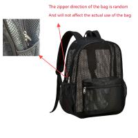 Mochila De Malla Transpirable Para Mujer Bolsa De Almacenamiento Casual Portátil De Viaje Al Aire Libre Con Hueco - details 2