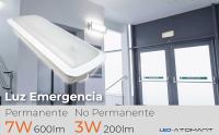 LED ATOMANT Luz de Emergencia LED Empotrable o de Superficie con AUTOTEST, autonomía 3 horas, uso permanente 7W 600 lm o no permanente 3W 200 lm, instalación versátil, cuerpo compacto, incluye accesorios, Ideal para Parking, Almacenes, Escaleras, Oficinas - details 0