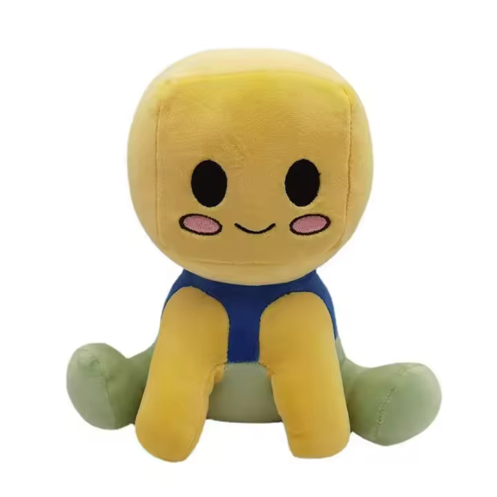 Muñeca Decorativa Blox Buddies De 2023 Para Niñas Con Sombrero Negro Y Peluche Amarillo Juguete De Peluche Para Decoración De Habitación Regalo Para Niños - 1