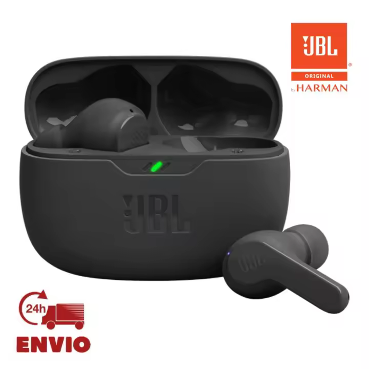 JBL Wave Beam - Auriculares Inalámbricos Bluetooth 5.0 con Micrófono para Llamadas, Certificación IP54, 32 Horas de Batería, Diseño Cómodo y Ligero para Uso Diario - 1