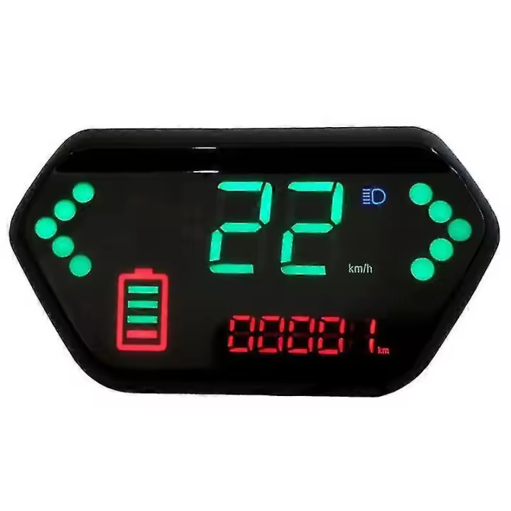 Velocímetro eléctrico 48V/60V de la exhibición del LCD de la motocicleta compatible - 1