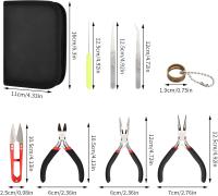 Juego de Herramientas para Hacer Joyas, 8 Piezas Kit de Herramientas Joyeria de Tijeras, Incluye Alicates, Tijeras, Pinzas y Otras Herramientas de Joyería para Fabricación y Reparación de Bisutería - details 1