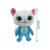 Juego De 4 Peluches De Gatos Super Kitties Anime Muñecos De Peluche Suaves Cristal Azul Verde Amarillo Juguetes Para Niños - details 5