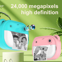 SEATURTLEHOME Cámara infantil de dibujos animados con doble disparo y disparo único para niños - Papel térmico incluido, estabilización de imagen - Cámaras instantáneas - details 3