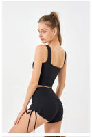 Short Deportivo Mujer con Cordón - Secado rápido, Realce de Glúeos, Yoga y Running - details 5