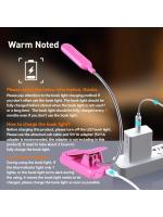 Luz De Libro LED Recargable Mini Portátil Con Protección Ocular Para Lectura Luz De Escritorio Flexible Ajustable PH332 - details 0