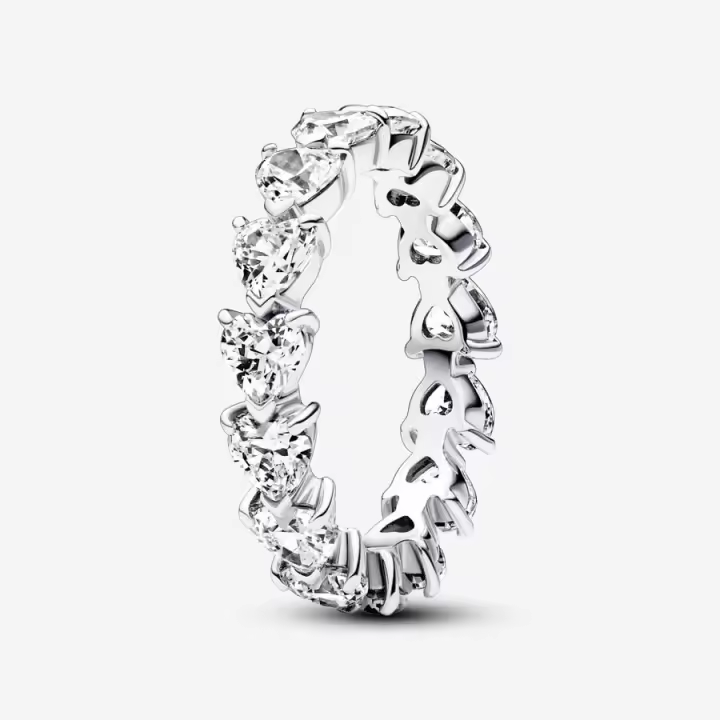 Anillo Eternidad Fila de Corazones Pandora 193103C01 - 1