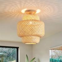 Lámpara De Arte De Bambú Chino Para Restaurante Japonés Teatro Homestay Hotpot Estilo Zen De Granja Lámpara De Techo Self-contained Sin Bombillas Incluidas Fuente De Alimentación AC - details 2