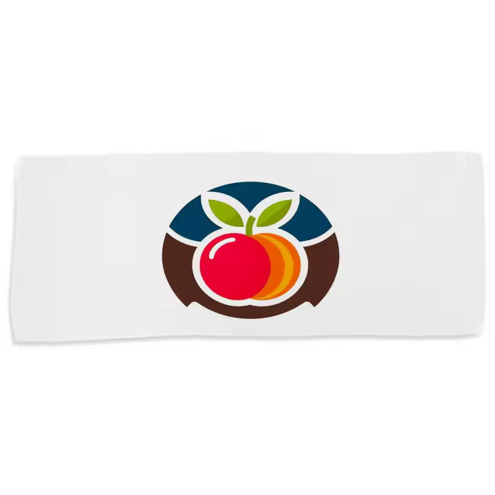 MERCHANDMANIA TOALLA MEDIANA GIMNASIO ABSORBENTE logo profesional frutero fruteria fruta suave con bolsita - 1