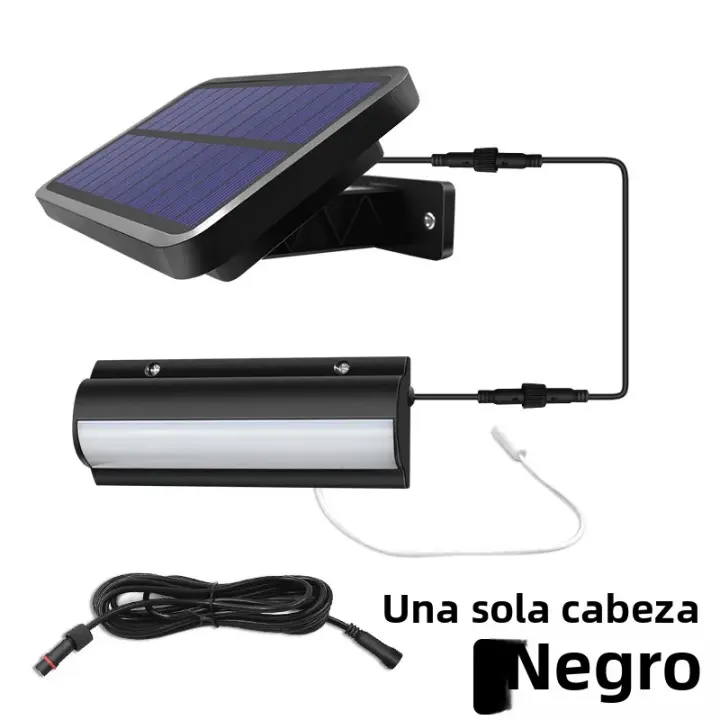 Lámpara Solar De Cadena De 3m Con Interruptor De Tirón Mejorada Para Exterior E Interior Adecuada Para Granero Balcón Y Ponedero Luz LED De Estilo Art Déco Protección IP65 Fuente De Alimentación Solar - 1