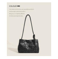 Bolso De Hombro Para Mujer Jiomay Ligero De Patters Geométricos PVC Bandolera Para Playa Y Comunicación Estilo Preppy - details 6