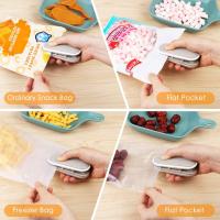 Mini sellador de bolsas, 2 en 1 sellador de calor y cortador, máquina de sellado de bolsas de chip portátil para la conservación de aperitivos y almacenamiento de alimentos - details 3