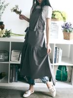 Delantal De Cocina De Algodón Y Lino Nórdico Mermaid Fairy Para Mujer Con Estampado De Flor Adecuado Para Peluquería Y Tienda De Ropa - details 8