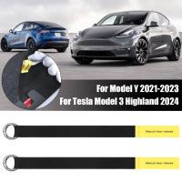 2pcs Cuerda De Emergencia Para Puerta Trasera De Seguridad Para Tesla Model3/Y Botón De Puller Mecánico Manija Accesorios De Coche - details 5
