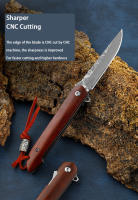 Cuchillo Plegable Damasco Mini Para Exteriores Cuchillo De Bolsillo Portátil Acero Inoxidable M390 Cuchillo De Campo Para Frutas - details 3