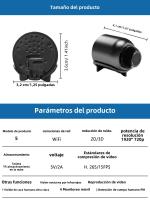 Cámara De Dome HD Wireless WiFi Con Visión Nocturna IR Y Rotación De 360 Grados Cámara Panorámica HD Para Seguridad Doméstica - details 9