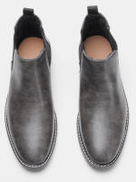 Botas Chelsea Retro Para Hombre 2024 Comodidad Moda Cuero Sintético Botas De Tobillo Encima De La Rodilla Material De Suela TPR - details 22