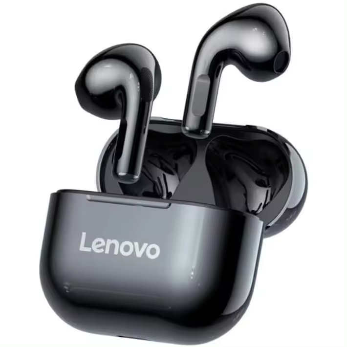 Lenovo LP40 auriculares inalámbricos , cascos Bluetooth, Control táctil, NEGRO - 1