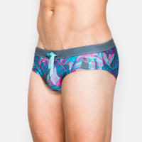 UXH Ropa De Baño Para Hombres Briefs De Natación Con Push-up Cintura Baja Estilo De Verano Traje De Baño Corto Sexy Para Surf - details 7