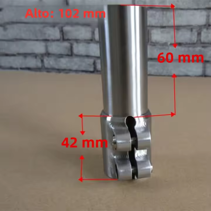 Accesorios De Bicicleta CNC Titanio MTB Manillar Alzador 102mm Adaptador De Altura Para Rueda Delantera De Bicicleta Ciclismo - 1