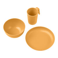 Juego De Utensilios Para Camping Portátil Con Tazón Plato Vaso Cuchara Tenedor Navaja De Acero Inoxidable Kit De Mesa Al Aire Libre Y Picnic - details 5