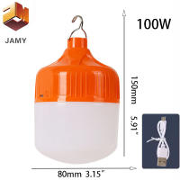 Lámpara LED Recargable USB 100W Para Exteriores Linterna Portátil De Emergencia Con Gancho Para Camping Y Pesca Luz Nocturna LT082 - details 5