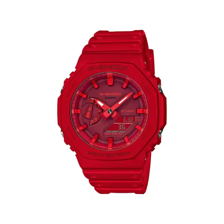 Casio G-SHOCK GA-2100-4AER Reloj de hombre - Color rojo WR 200m - 1