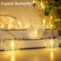 Cadena De Luces LED De 1 Pie Con 10 Luces Para Decoración De Fiestas Y Jardín Al Aire Libre Estilo Novedoso Tema Mariposa - details 0