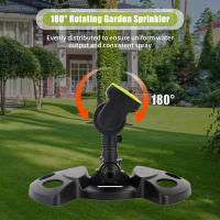 Riega Jardín 180° Rotativo Ajustable Gran Cobertura Sistemas De Riego Sprinkler Máquina Sprayer De Agua Suministros De Jardinería - details 2
