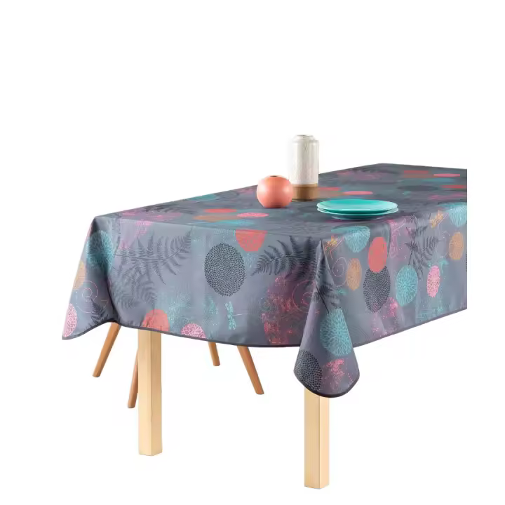Mantel Antimanchas LIBELULA MALVA ARTEMANTEL - Rectangular, Redondo, Resistente, Lavable - Ideal para Interiores y Exteriores - 1
