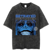 Camiseta Anime Solo Leveling Para Hombres Vintage Pesada Algodón Estilo Deportivo Acido Lavado Baggy Tees Unisex - details 4