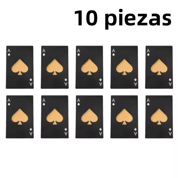 20PCS Abrebotellas Automático De Cartas Juego De Cartas Para Botellas De Cerveza Hotel Bares Vinatería Cocina Abrebotellas De Acero Inoxidable Ecológico - 1