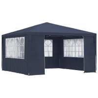 vidaXL Carpa Profesional para Fiestas con Paredes 4x4m Campamento Toldo Color Azul,  Blanco,  Antracita y mas - details 0
