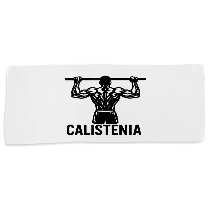MERCHANDMANIA Toalla Mediana GIMNASIO absorbente calistenia flexiones frase motivadora gimnasio suave con bolsita - 1