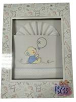 MiniCuna🍼✨ Juegos de Sábanas 100% Algodón para MiniCuna-Modelo Osito- Fondo Blanco– Suavidad y Confort para tu Bebé  Mommata✨🛏️ - details 3