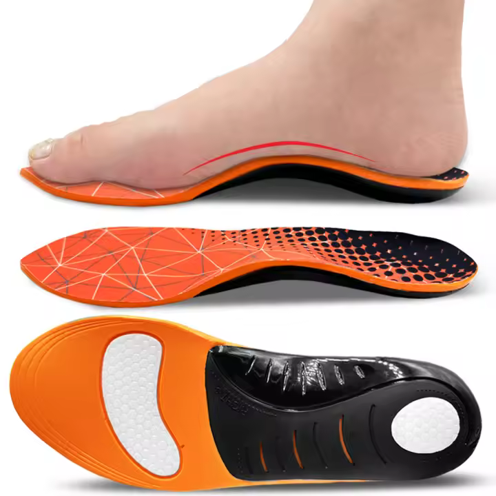 KOTLIKOFF Plantillas Deportivas Ortopédicas Para Hombres Y Mujeres Con Soporte De Arco Alto Alivio Del Talón Doloroso Absorbedor De Choque Transpirables Ligeros Y Antideslizantes Para Zapatos Planos - 1