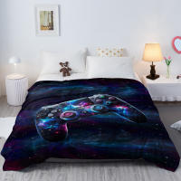 Manta De Terciopelo Suave Con Patrón De Parches Apto Para Niños Adultos Y Adolescentes Para Sofá Cama Manta Caliente Para Viajes Y Picnics - details 11