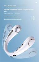 Nuevo ventilador colgante de cuello sin hojas con carga USB de silicona de grado ajustable, ventilador creativo plegable y silencioso - details 4