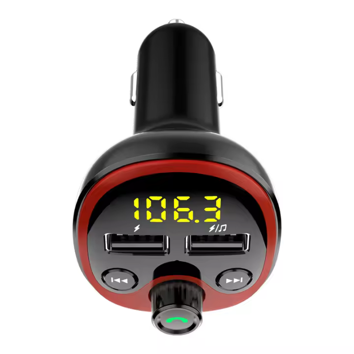 Reproductor MP3 para Coche, Cargador USB Dual para Coche, Cargador QC3.0 para Coche, receptor Bluetooth para Coche, transmisor FM - 1