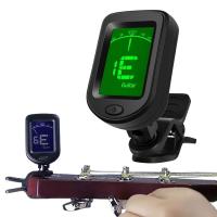 Afinador Digital Rotativo 360 Grados Clip-on Afinador Cromático Para Guitarra Ukulele Violín Bajo Accesorios De Música Con Pantalla LCD - details 0