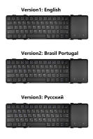 Teclado Bluetooth Plegable Recargable Jomaa Con Touchpad Para Tablet iPad Soporte De Lenguajes Hebreo Coreano Ruso Compatible Con Laptop Y Tablet - details 10