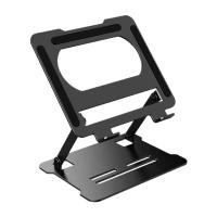 BIT Elevator para Portatil, Atril para Laptop, Soporte de aluminio plegable y fijo para ordenador portátil, soporte portatil aluminio plegable, altura ajustable, ergonómico, Con ventilacion de calor para Macbook Pro/air de 11/13/14/15.6/17 pulgadas - details 0