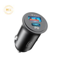 ANSTY Cargador de Coche CAR-014 con Cable Tipo C a Tipo C, 30W PD + 18W QC - Carga Rápida con Indicador LED Azul - details 1