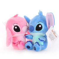 Muñeco De Peluche Disney Lilo&Stitch Relleno De Algodón PP Regalo De Cumpleaños Para Niños Peluche Azul De Anime Cartoon Angel - details 8