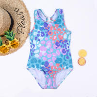 Traje De Baño Unipersonal Para Niñas Con Estampado De Leopardo 8-12 Años Moda Verano Ropa De Playa Exterior Para Niñas - details 0