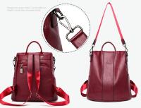 Mochila De Piel antirobo para Mujer, vintage Bolso de Hombre, mochila Viaje Alta capacidad - details 6