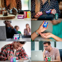 Smint Tin - Caramelos Sin Azúcar con Sabor a Eucalipto, 12 x 35 g Frescor Duradero en Lata Práctica, sin Gluten - details 0