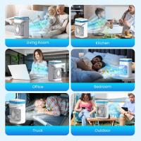 Aire Acondicionado Portatil Mini, 5 en 1 Enfriador de Aire Pequeño, Tanque de 1000m, 3 Velocidades, 2 Nebulización, 2-4H Cronometrado, 7 LED Ventilador Refrigerador para Dormitorio Oficina - details 6