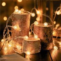 Luces De Navidad De Bola Con 20 LEDs De 3M Para Decoración Interior Y Exterior Ideal Para Fiestas Bodas Y Celebraciones De Año Nuevo - details 4